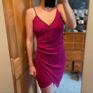 Revamped Pink Glitter Dress in Medium